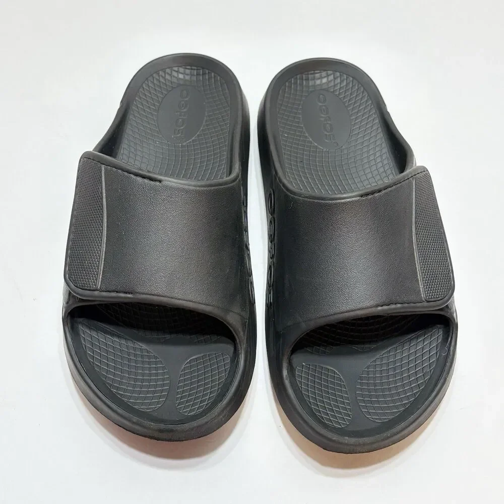 OOFOS OOahh Sport Flex Slides M 7 W 9 Black Comfort Recovery Sandals
